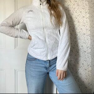 The North Face Women's White Fleece Full Zip